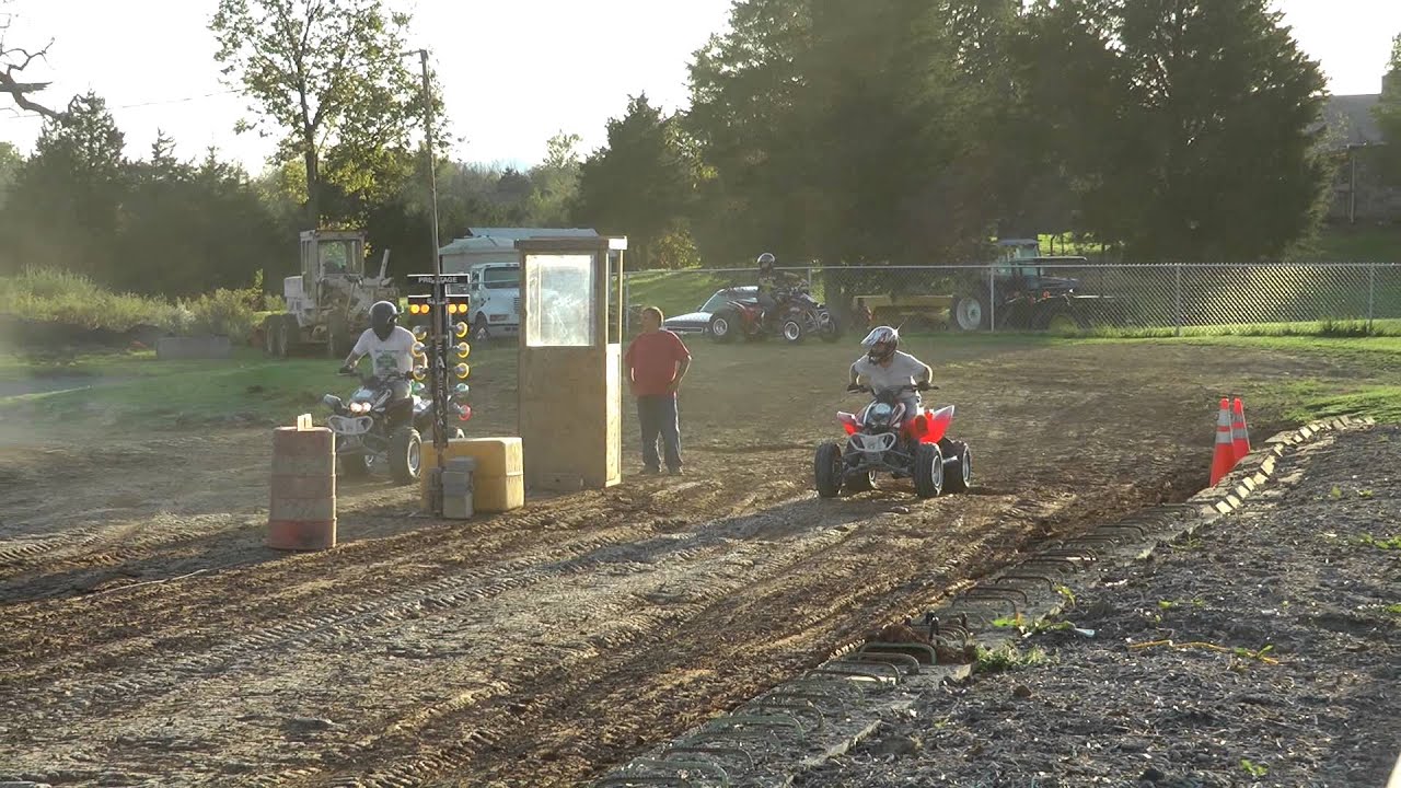 Go Broke Racing - October 16, 2011 - My Honda TRX450R vs. My Dad's TRX450R (2) - HD