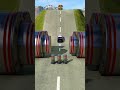 Cars &amp; School Bus vs Hydraulic Crush - BeamNG.drive #shorts #beamngdrive #beamng