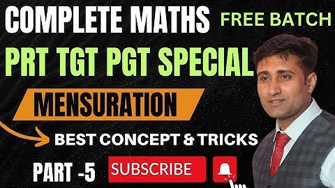 Mensuration for HTET DSSSB REET UPTET  | HTET TGT Maths | HTET General Section Maths PRT TGT PGT