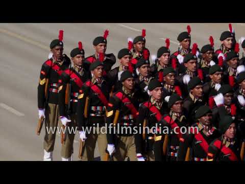 BSF Camel Contingent and military band rehearse for Republic Day