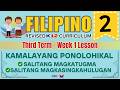 FILIPINO 2 | KUWENTONG BAYAN | WEEK 1 LESSON | QUARTER 4 | REVISED CURRICULUM