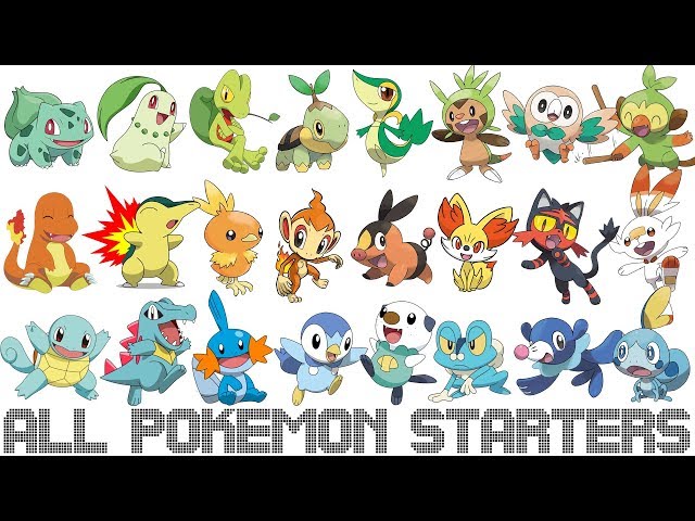 All Pokémon Starters - YouTube
