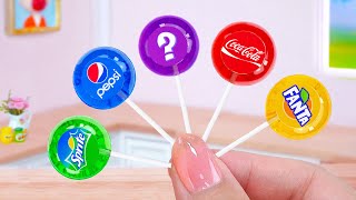 Miniature COCA PEPSI FANTA & Secret Jelly 😲 Choose Your Favourite Soda Flavor Jelly! Mini Cakes Idea