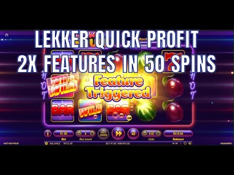 HOT HOT FRUIT SLOT (NICE QUICK PROFIT SESSION WITH 2X FEATURE HITS)