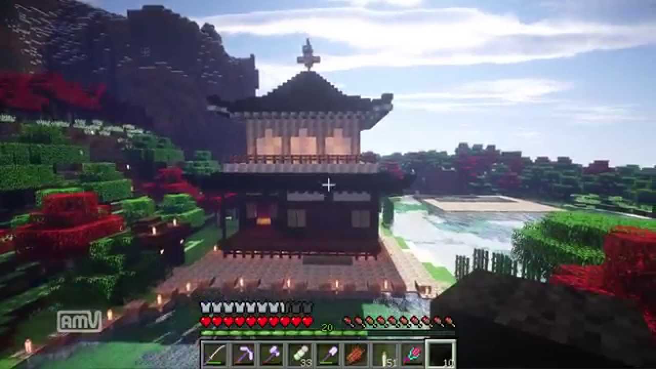 Minecraft Minkuのマイクラゆっくり実況part14和風建築 慈照寺観音殿 銀閣寺 完成編 Youtube