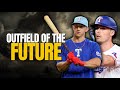 The future texas rangers outfield is scary