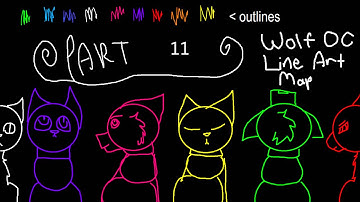 Wolf Oc Lineart Map *Finished map uploaded*