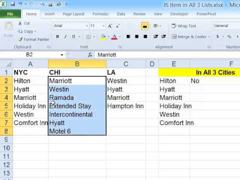 Match excel