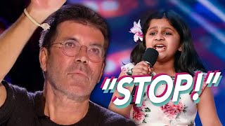 10 Year-Old Girl Proves Simon Cowell Wrong After Being STOPPED Mid Performance, Britain's Got Talent