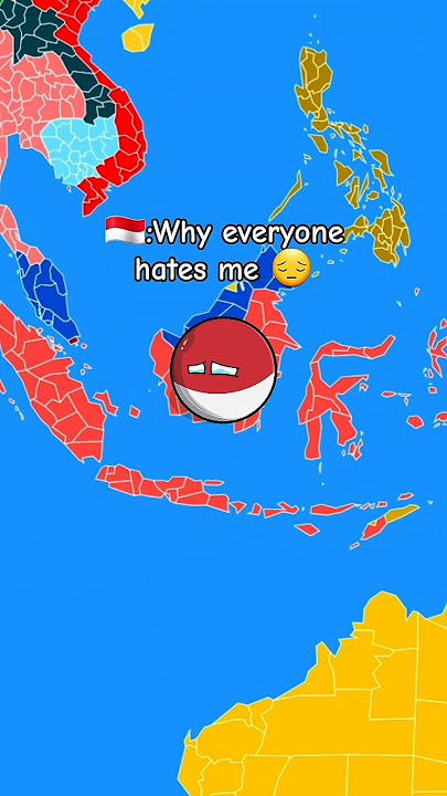 Real friends of Indonesia 🇮🇩 😢 ❤️ #indonesia #countryballs #shorts