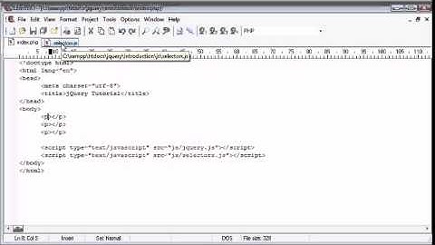 jQuery Tutorial   14   Element selector
