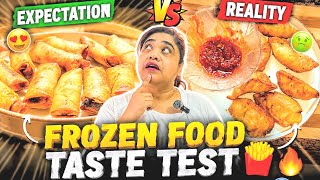 Frozen Food Review &amp; Taste Test ✅ | Veg Spring Rolls and Momos Review  | New frozen Food Review  