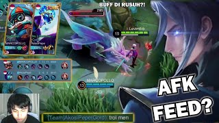 3 vs 5 Ling Levimlbb Di TROLL 2 Publik AFK FEED!! | Ling No Skin Fasthand Gameplay - Mobile Legends