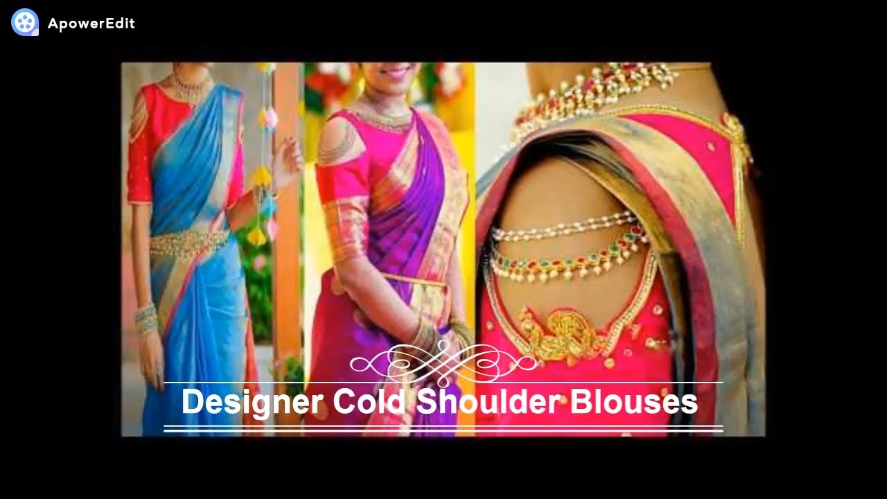 Cold Shoulder Latest and Trendy Blouse Designs | Celebrity Inspired Blouse Designs