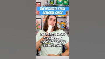 How To Remove Every Stain - Tips From A Dry Cleaner #laundry
