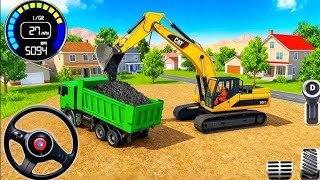 JCB Highway Road Construction 3D City Excavator Loading Simulator Android Gameplay screenshot 3
