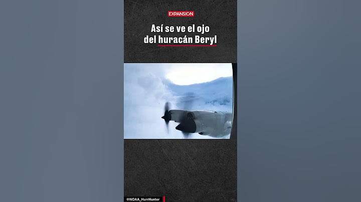 EL OJO del HURACÁN #BERYL visto desde el aire y vía satelital | #shorts #ultimasnoticias