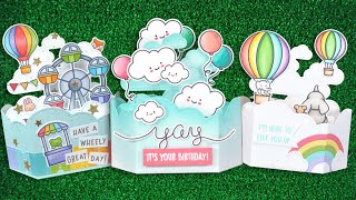 Intro to Platform Pop Up Cloud Wrap Around & Cloud Inserts + 3 cards from start to finish