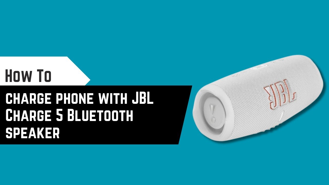 How to charge phone with JBL Charge 5 Bluetooth speaker - YouTube