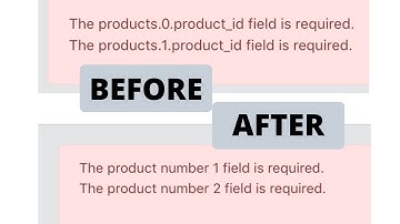 New in Laravel 6.13: Format Validation Error Field Name