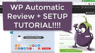 ValvePress WP Automatic Plugin Review + Setup Tutorial  Automated Wordpress Blogging