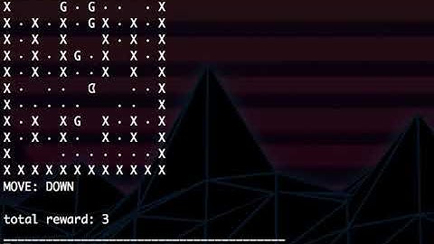 demo of open-AI gym Atari 10x10 game