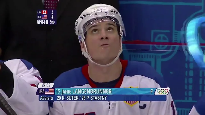 Jamie Langenbrunner Goal - USA vs. Canada, 2010 Ol...