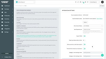 Cin7 Core - Xero Integration