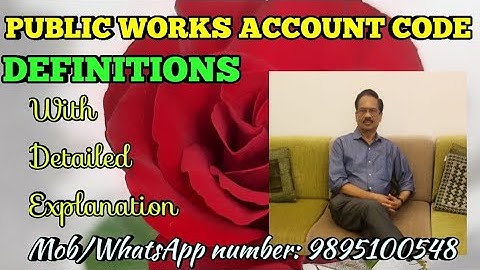 PWD Account Code - Definitions - Explained