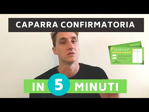 Video: Il deposito di una caparra va a vantaggio dell'affitto?