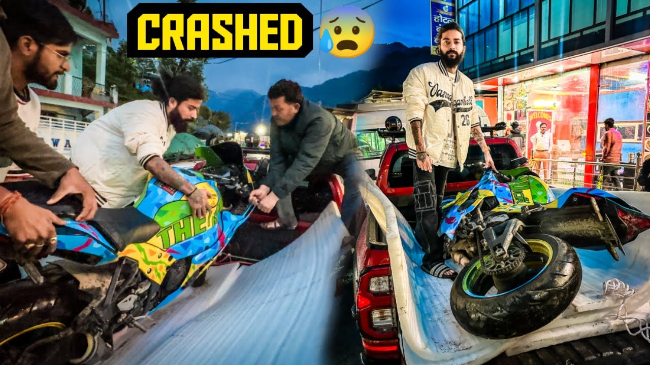 Apni Superbike Echo Ke Sath Ye Kya Hogaya Ghar Aatey Waqt 😰 Crash