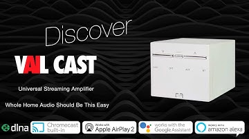 Discover VAIL Cast Universal Streaming Amplifier for desktop or inwall