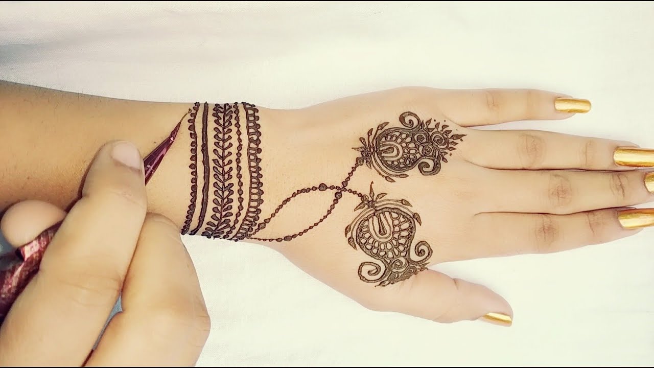 New Stylish Simple Easy Henna Mehndi Design For Beginners Unique