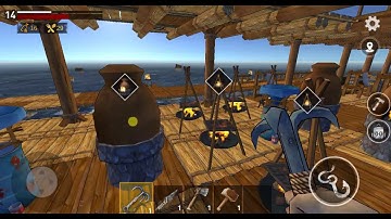 [Game Raft] Tập 02 ➤ Cách tạo lưới nhặt vật liệu ❀ Sinh tồn trên biển