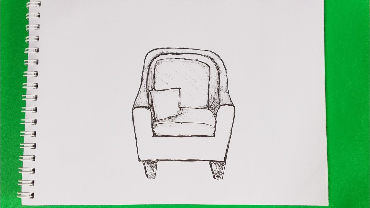 Como Dibujar Un Mueble 🛋 A Mano Alzada | Dibujo Relajante | Como Se ...