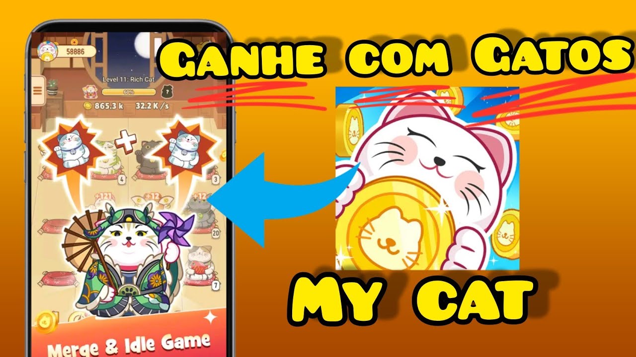 JOGO GRÁTIS PRA GANHAR AJUDANDO GATO! PUSH CAT JÁ PAGA (FREE TO PLAY) 