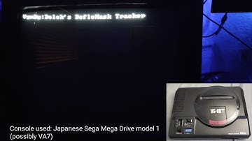 Japanese Sega Mega Drive model 1 custom music test