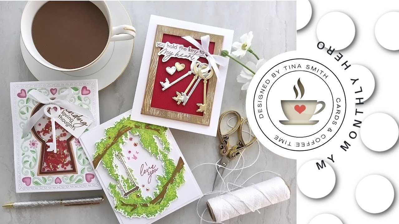 Hero Arts | My Monthly Hero Kit | JANUARY 2022 | DIY Cards by Tina Smith