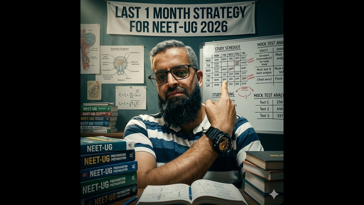 LAST 1 MONTH STRATEGY FOR NEET - UG 2026 - YouTube