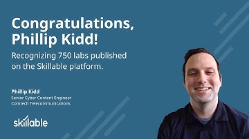 Recognizing Phillip Kidd for 750 labs published        #comtech #cyberstronger @cybrscore