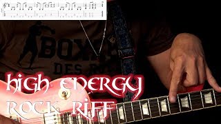 High Energy Rock Riff - Guitar Lesson