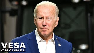 Bird poops on President Joe Biden's shoulder during a speech in Iowa