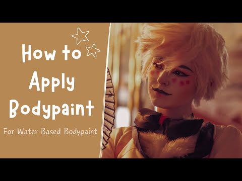 How to Apply Water Based Bodypaint - Hazbin Hotel/ Critical Role/ Helluva Boss/ FNAF