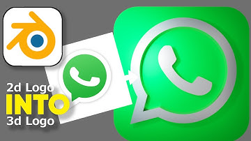 I redesigned Whatsapp Logo with 3d Software - Blender