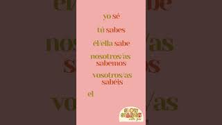 Learn one spanish verb a day: Day 8 #spanishverbs #spanishlessons #spanish #learnsomethingnew