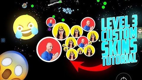 NEW LVL 3 CUSTOM SKIN TUTORIAL 😂😂+EPIC MOMENTS (AGAR.IO MOBILE)