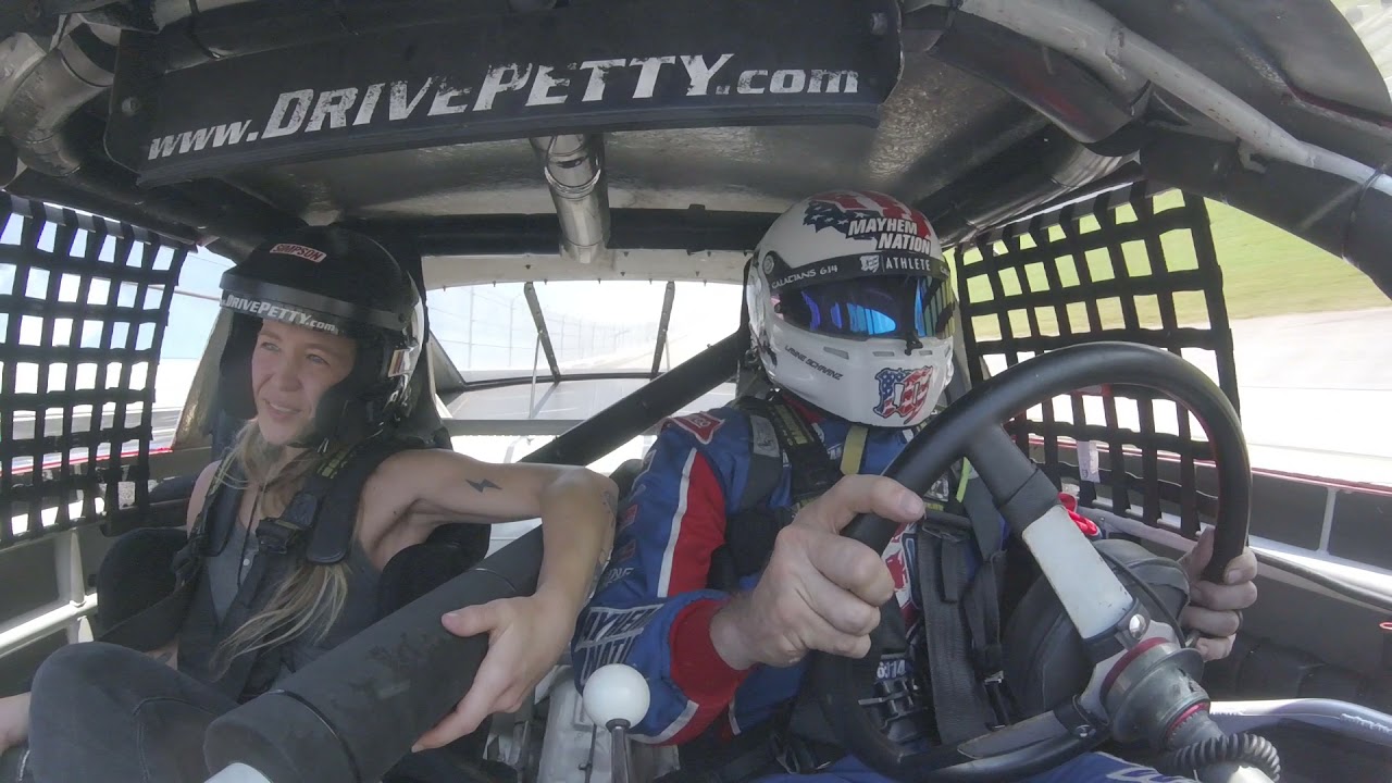 Layne Schranz ride along at Talladega Superspeedway with Karli