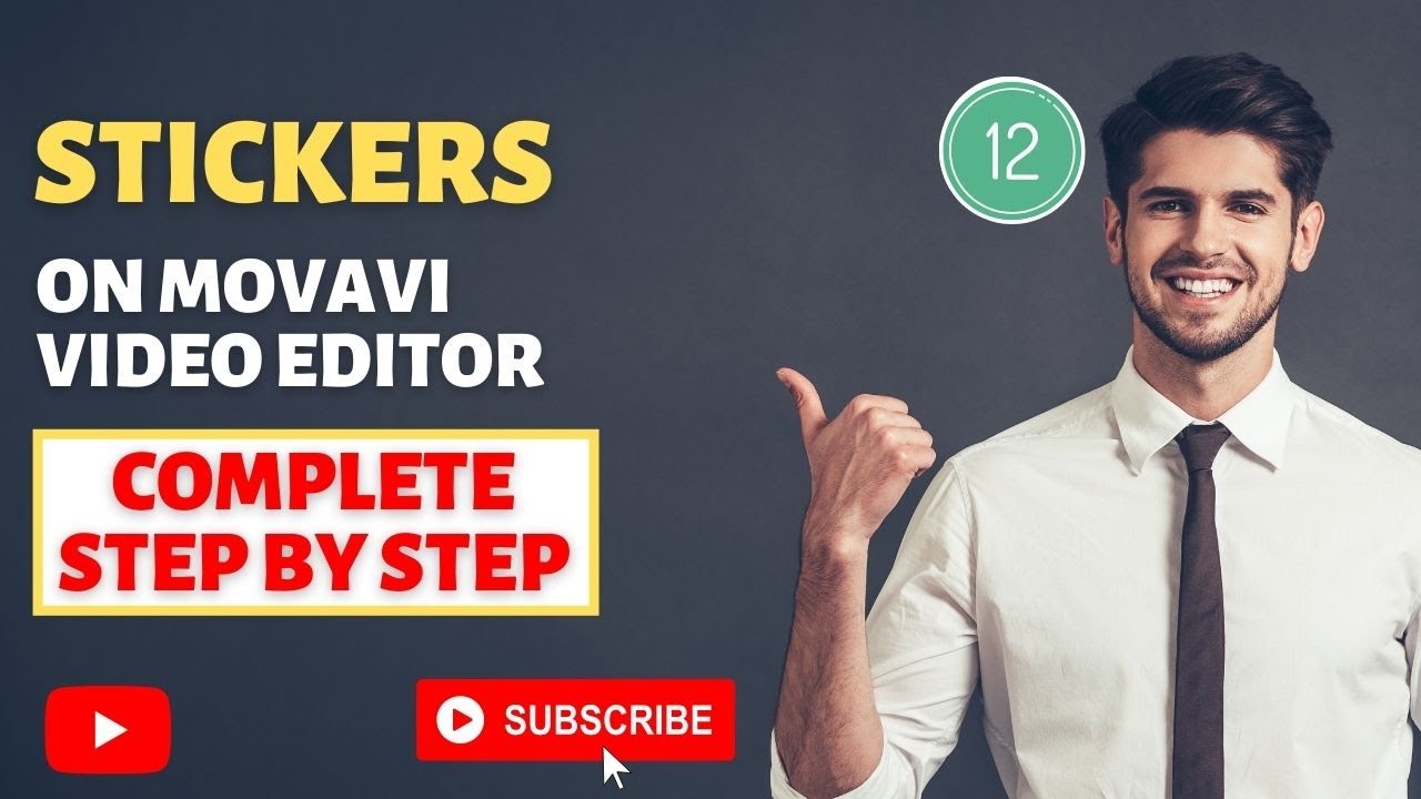 Class-12 || How to use Stickers on Movavi Video Editor?? || Video Editing Course