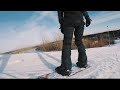 Ученица по сноуборду Лена. Элементы фристайла.