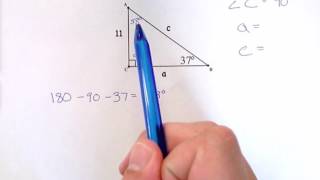 Finding Angle Measures and Side Lengths using Trigonometry